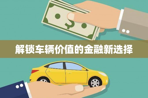 安塞解锁车辆价值的金融新选择