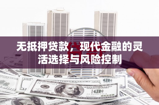 安塞无抵押贷款，现代金融的灵活选择与风险控制