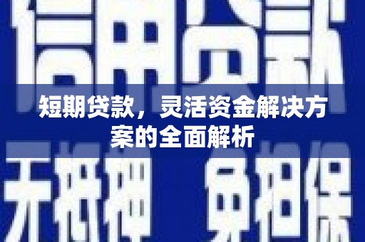 安塞短期贷款，灵活资金解决方案的全面解析