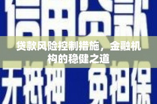 安塞贷款风险控制措施，金融机构的稳健之道