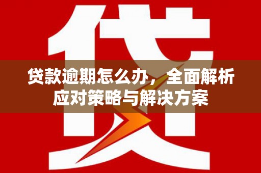 安塞贷款逾期怎么办，全面解析应对策略与解决方案